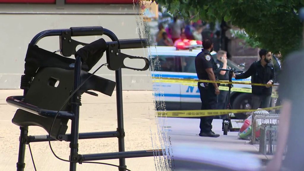 walker bound grandmother hit with stray bullet