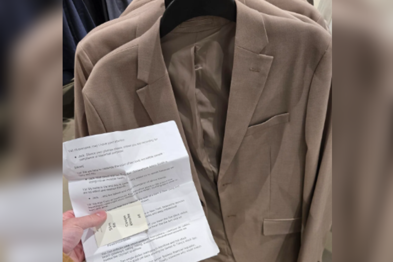 wedding toast suit pocket